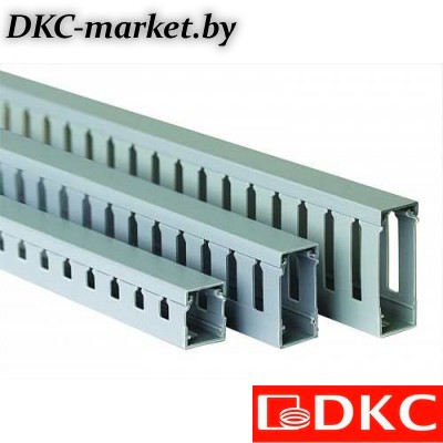 00126RL Короб перфорированный, серый RL75 25x30