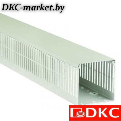 08107 Короб перфорированный, серый TD 50x50