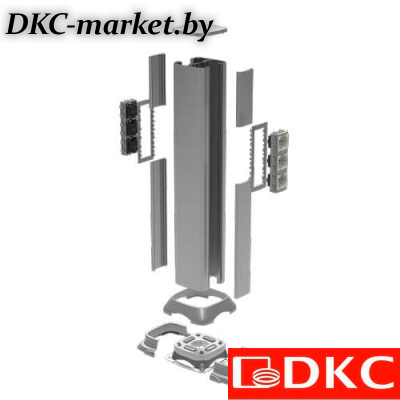 09591 Алюминиевая колонна 0,71 м, цвет светло-серебристый металлик