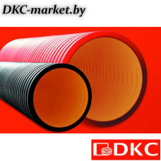 160916-6K57 Двустенная труба ПНД жесткая для кабельной канализации д.160мм, SN6, 5,70м, цвет красный
