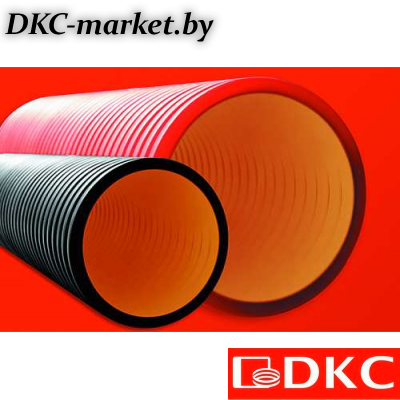 160920A-6K57 Двустенная труба ПНД жесткая для кабельной канализации д.200мм, SN6, 5,70м, цвет черный