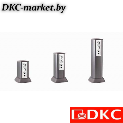 19524 Миниколонна алюминиевая, 0.25м, цвет темно-серебристый