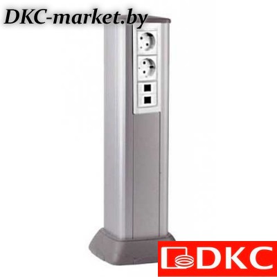 19551 Алюминиевая колонна 0,5 м, цвет светло-серебристый металлик