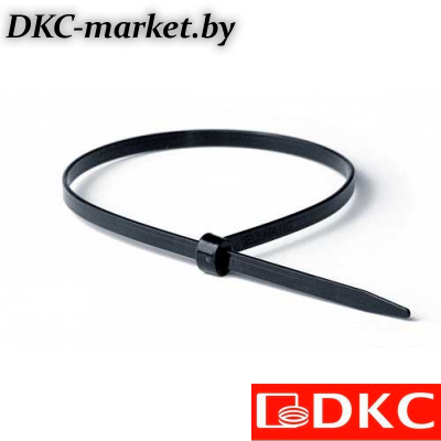 21315 Хомут P6.6 с двойным замком, черный, 200x4,5