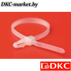 252205-M Хомут P6.6 с основанием, белый, 4,8x200