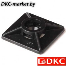 25473 Монтажная база двойная самоклеящаяся, белая, 27x27