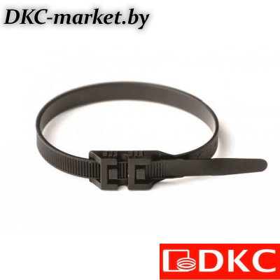 26448 Хомут P12 гибкий, черный, 9х300