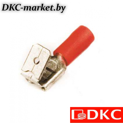 2A30P Наконечник плоский с изолир.фланцем (смешанный) 0,25-1,5 кв.мм 6,3х0,8 мм (РПИ-О)