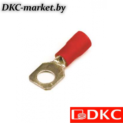 2A5P Наконечник с отверстием под винт и изолир.фланцем 0,25-1,5 кв.мм 5,2 мм (НКИ)