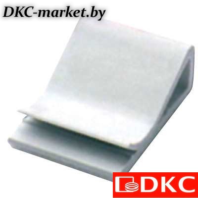 2AFC-25 Клипса самоклеящаяся для плоского кабеля, белая, 25х26х9,6