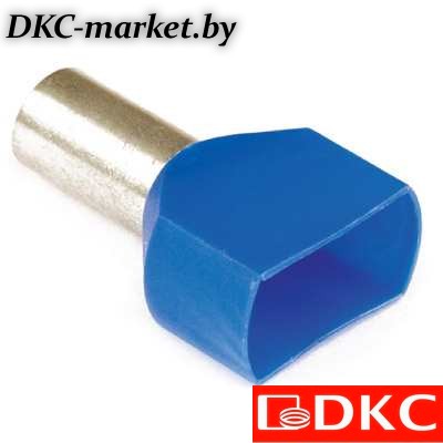 2ART5042 Наконечник-гильза двойная с изолир.фланцем 1 кв.мм (НШВИ2)