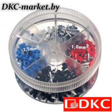 2ARTD10050 Контейнер наконечников-гильз с изолир.фланцем 0,50 кв.мм белый (1 упаковка - 1000 шт)