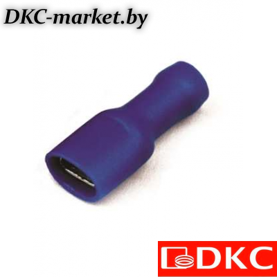 2B02TP Наконечник плоский полностью изолир. (розетка) 1,5-2,5 кв.мм 6,3х0,8 мм (РППИ-М)