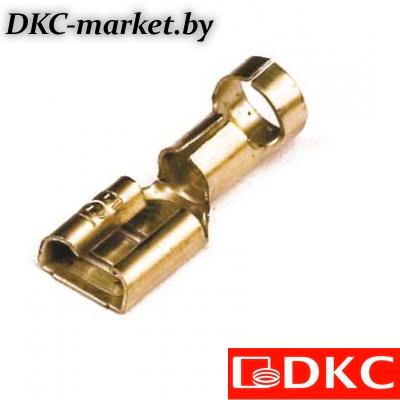 2C02L Наконечник плоский (розетка) 2,5-6 кв.мм 6,3х0,8 мм (РП-М)