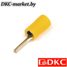 2C1P Наконечник штыревой круглый с изолир.фланцем 2,5-6 кв.мм 2,6х13 мм (НШКИ)