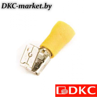 2C30P Наконечник плоский с изолир.фланцем (смешанный) 2,5-6 кв.мм 6,3х0,8 мм (РПИ-О)