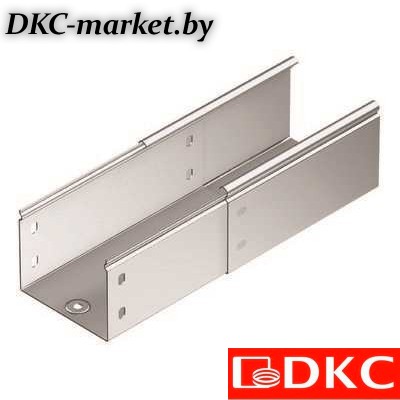 35341600ZL Телескопическое расширение для лотка 100х100 длина 600мм, цинк-ламельное