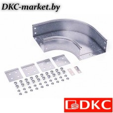 36027KINOX Угол CPO 90 горизонт.90° 500x80 в компл.с крепежн.элементами и соединит.пластинами,необходимыми для монтажа,нержавеющий