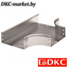 36124KINOX Ответвитель DPT T-образный горизонт.200x50 в компл.с крепежн.элементами и соединит.пластинами,необходимыми для монтажа,нержавеющий
