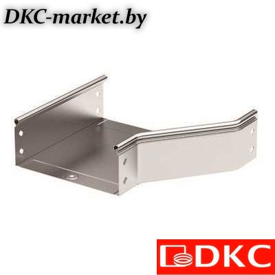 36405INOX Переходник RRD правосторонний  200/100 H80,  нержавеющая сталь