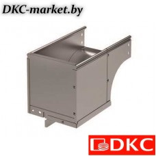 37002KINOX Угол CDSD 90 вертикальн.внеш.переходник прав.осн.100 H80 в компл.скрепежн.элементами и соединит.пластинами,необходимыми длямонтажа,нержавеющий