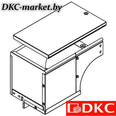 37506KZL Угол CDSD 90 вертикальный внеш. переходник прав. осн.400 H50 в комплектес крепежными элементами и соединительными пластинами, необходимыми длямонтажа, цинк-ламельный