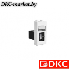 4400401 USB 2.0 розетка модульная, тип А-А, "Avanti", "Белое облако", 1 модуль