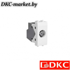 4400511 Розетка TV проходная модульная, "Avanti", "Белое облако", 1 модуль