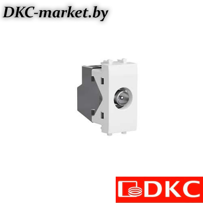 4400511 Розетка TV проходная модульная, "Avanti", "Белое облако", 1 модуль