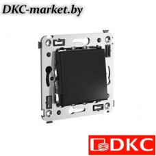 4402123 Инвертор одноклавишный в стену, "Avanti", "Черный квадрат"