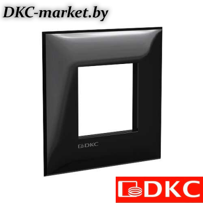 4402902 Рамка ARTLEBEDEV, "Avanti", "Черный квадрат", 2 модуля