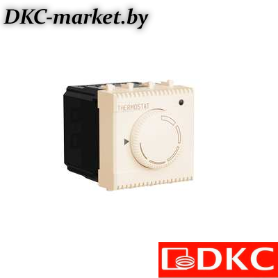 4405162 Термостат модульный для теплых полов, "Avanti", "Ванильная дымка", 2 модуля