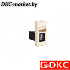 4405401 USB 2.0 розетка модульная, тип А-А, "Avanti", "Ванильная дымка", 1 модуль