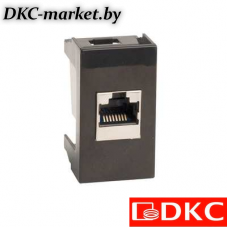 45268 Розетка RJ-45 кат.6,экр,Viva,1 мод.,черн