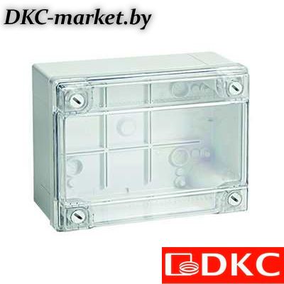 54120 Коробка ответвит. с гладкими стенками и прозрачной крышкой, IP56, 190х140х70мм