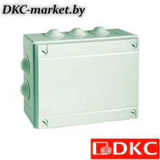 54201 Коробка ответвит. с кабельными вводами 2х40мм + 6х32мм, IP55, 240х190х90мм