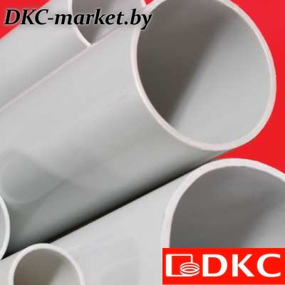 62516 Труба ПВХ жёсткая гладкая д.16мм, тяжёлая, 2м, цвет серый