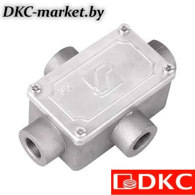 6430-16A Коробка ответвительная алюминиевая, 4 ввода, М16х1,5 ,IP55, 118х83х42мм