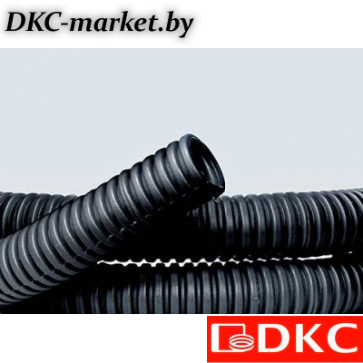70750 Труба ПНД гибкая гофр. д.50мм, лёгкая без протяжки, 15м, цвет чёрный