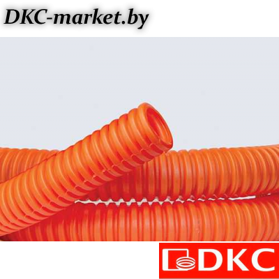70916 Труба ПНД гибкая гофр. д.16мм, лёгкая без протяжки, 100м, цвет оранжевый
