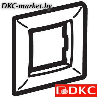 75010RB Рамка на 2 модуля (одноместная), коричневая