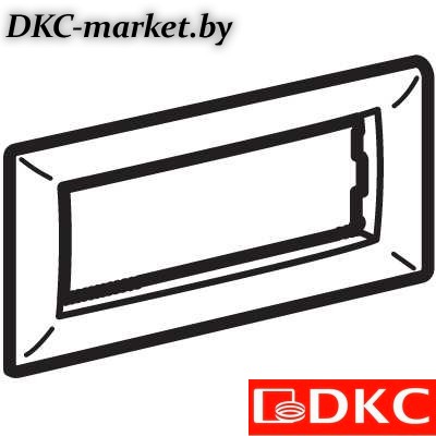 75011W Рамка на 4 модуля, белая, RAL9010