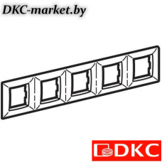 75015O Рамка на 2+2+2+2+2 модуля (пятиместная), слоновая кость, RAL9001