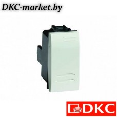 76001B Выключатель, белый, 1мод.