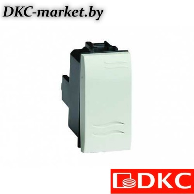 76001B Выключатель, белый, 1мод.