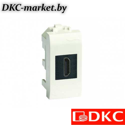 77100N HDMI розетка, Brava, черная, 1 мод.