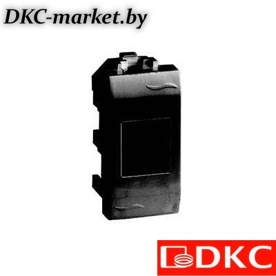 77668N Ком.роз. RJ45 кат.6 экран., 8P8C, Brava, черн., 1мод