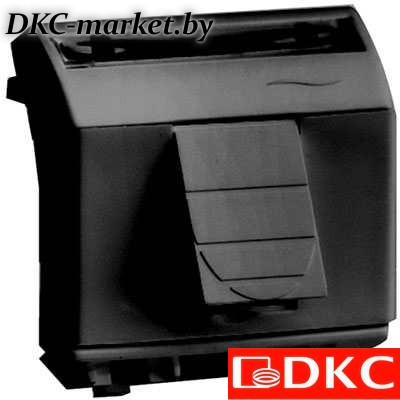 77669N Ком.роз. RJ45 кат.6 экран., 8P8C, Brava, черн., 2мод