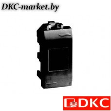 77678N Ком.роз. RJ45 кат.6A, 8P8C, Brava, черн., 1мод