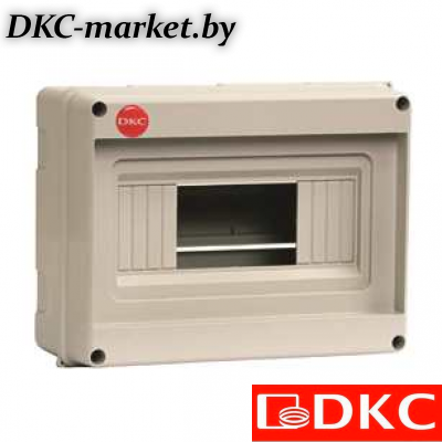 82008 Щиток настенный, ral 7035, без крышки, 8мод.